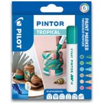 Sada 6 kusov akrylových popisovačov Pintor, Medium, Tropical - PILOT – Hledejceny.cz