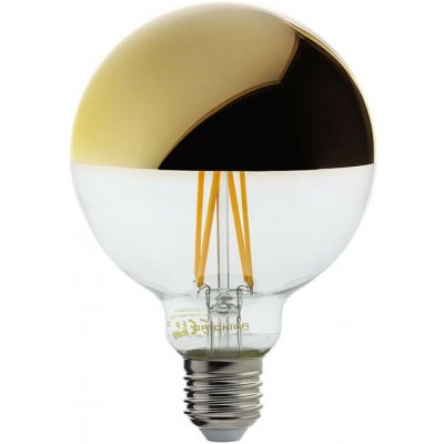 Optonica LED žárovka G95, E27, zlaté sklo, 7W, 800lm, 2700K – Hledejceny.cz