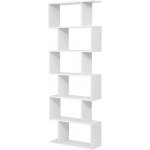 VASAGLE Knihovna bílá 70x24x190,5 cm – Hledejceny.cz