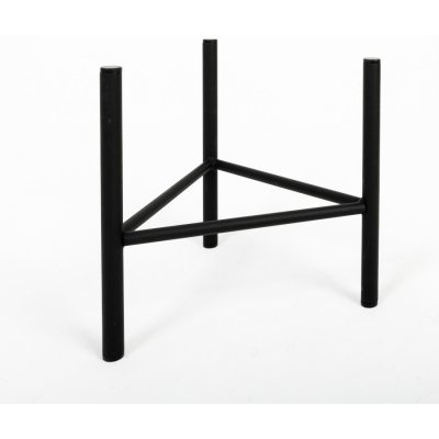 YLD Stojan na květiny kovový 26 x 25 cm černý – Zboží Dáma