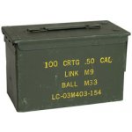 US Bedna na munici CAL.50 kovová, střední, použitá Olivová Neuvedeno – Zboží Dáma