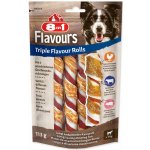 8in1 Triple Flavour snacky Rolls žvýkací tyčinky 3 kusy 113 g – Hledejceny.cz