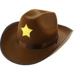 Klobouk kovbojský Šerif hnědý – Sleviste.cz