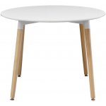 IDEA nábytek Kulatý UNO 100 cm buk kov bílá – Zbozi.Blesk.cz