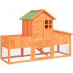 vidaXL Králíkárna hnědá 170 x 63 x 113 cm masivní borové dřevo – Zboží Dáma