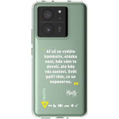 Picasee silikonové Xiaomi 13T - Kazma - SVĚT PATŘÍ TĚM, CO SE NEPOSEROU čiré – Zboží Živě