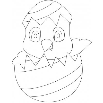 Pískohraní s.r.o. Šablona Velikonoční motiv kuřátko Velikost: 105 x 148 mm – Hledejceny.cz