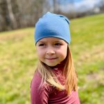 Dětská funkční čepice merino Tarua blankytná – Zboží Dáma
