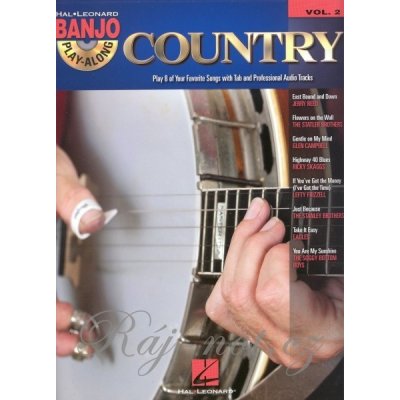 Banjo Play Along 2 COUNTRY + CD tabulatura – Zboží Mobilmania