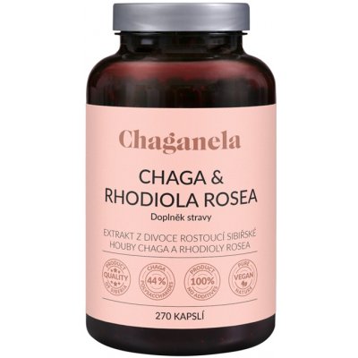 Chaganela Čaga s rodiolou rosea 270 kapslí