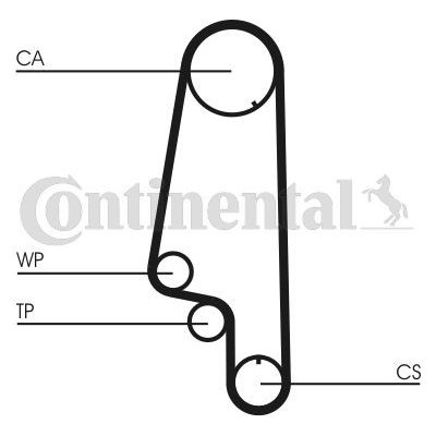 Vodní pumpa + sada ozubeného řemene CONTINENTAL CTAM CT846WP4 – Zboží Mobilmania