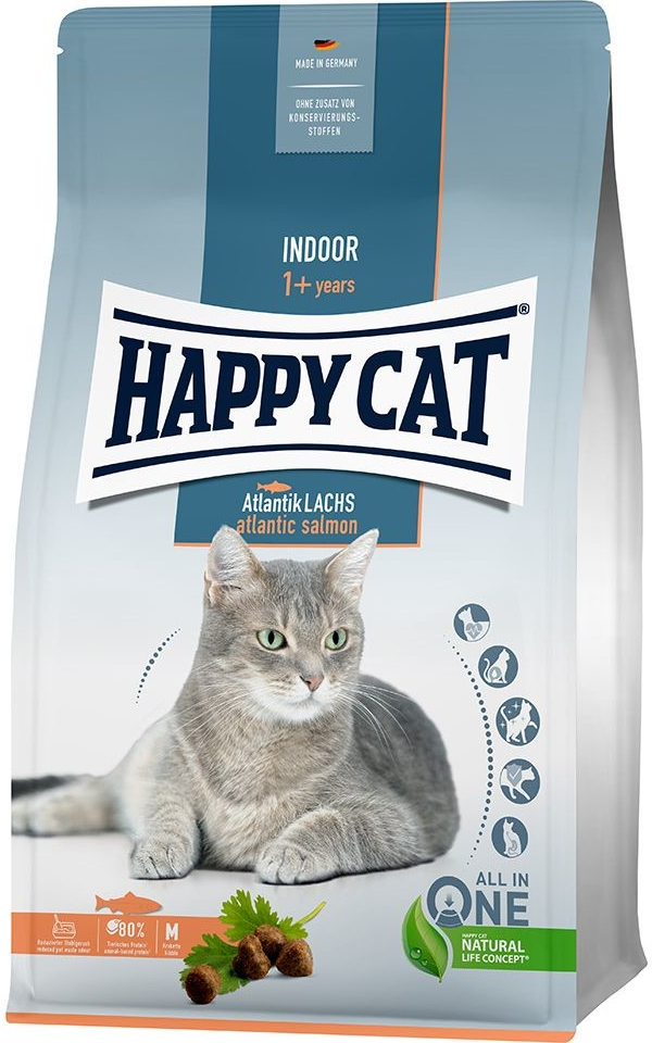 Happy Cat Indoor losos 2 x 4 kg