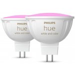 Hue WACA sada 2x LED žárovka GU5,3 MR16 6,3W 12V 400lm 2200K-6500K RGB IP20 – Hledejceny.cz