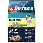 Ontario Adult Mini 7 Fish & Rice 2,25 kg – Hledejceny.cz