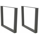 Omaxi 958236 Nohy k jídelnímu stolu ve tvaru V 2 ks antracitové 100 x 72-73,3 cm ocel – Zboží Dáma
