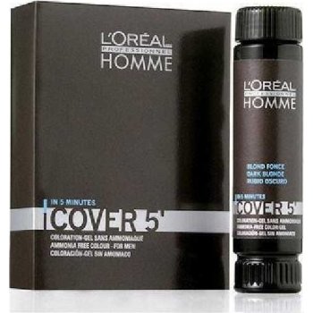 L'Oréal Homme Cover 5 Hair Long barva na vlasy 4 Medium Brown hnědá 3 x 50 ml