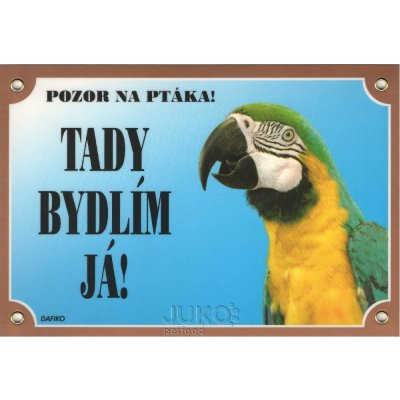 JUKO cedulka papoušek Ara Ararauna – Zboží Dáma