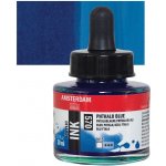 Amsterdam Acrylic Ink 570 Phthalo Blue 30 ml – Zboží Dáma