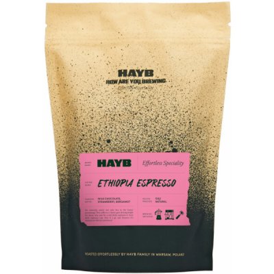 Hayb Káva Arabica Etiopie Espresso zrnková 250 g – Hledejceny.cz