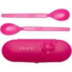 Hipp Spoons Set cestovní pouzdro 1 ks a lžička 2 ks – Zboží Dáma