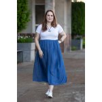 Dlouhé šaty Brina černá se sv.modrou – Hledejceny.cz