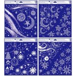 Anděl Okenní fólie rohová s glitrem visící ozdoby 30 x 33,5 cm 241 – Hledejceny.cz