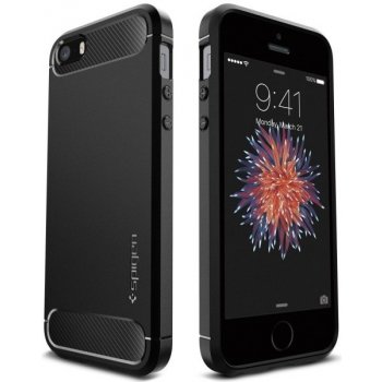 Pouzdro Spigen Rugged Armor iPhone SE / 5s / 5 černé