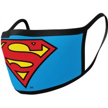 CurePink: ochranná rouška na ústa Superman: logo Univerzální modrá
