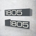 Domovní číslo - ROHOVÁ DESKA - MODERNÍ - 4 číslice 8 cm – Hledejceny.cz