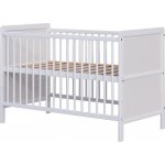 Scarlett Dětská postýlka LONGA s vyndavacími příčkami borovice bílá 120 x 60 cm – Zboží Mobilmania