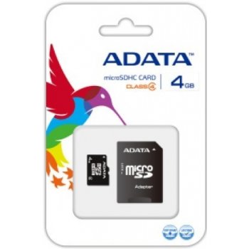 ADATA microSDHC 4 GB Class 4 AUSDH4GCL4-RA1