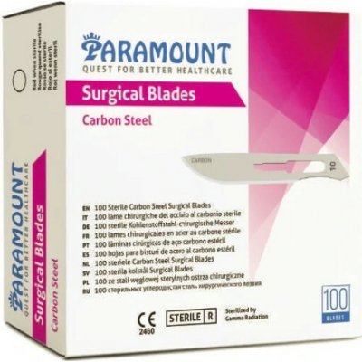 Čepelky na skalpel Paramount 100 ks – sterilní čepelka pro chirurgii Velikost: 20 – Hledejceny.cz