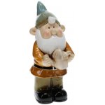 PROGARDEN Zahradní trpaslík porcelán 33 cm modrá čepice KO-252214140modr – Zbozi.Blesk.cz