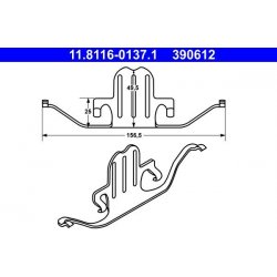 Pružina, brzdový třmen ATE 11.8116-0137.1