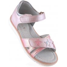 Miss E Jr EVE427A sandály na suchý zip růžové