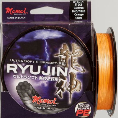 Momoi šňůra RYUJIN Orange 150m 0,10mm 9kg – Sleviste.cz