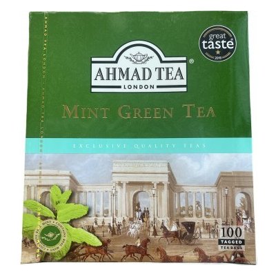 Ahmad Tea Mint Green sáčků se šňůrkou 100 x 2 g – Zbozi.Blesk.cz