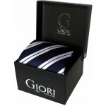 Giori Milano RS0805 hedvábná kravata modro bílá – Sleviste.cz
