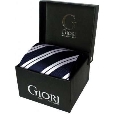 Giori Milano RS0805 hedvábná kravata modro bílá – Sleviste.cz