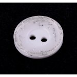 Knoflík bílý se stříbrným okrajem 15 mm – Hledejceny.cz