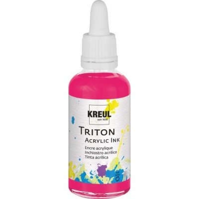 Kreul Akrylový inkoust Triton 40 ml Fluorescent růžová – Zboží Mobilmania