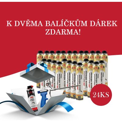 JMB Gold premium montážní PUR pěna nízkoexpanzní pistolová 830 ml 24 ks – Zboží Mobilmania