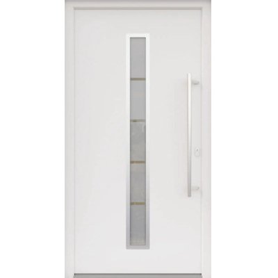 ARON vchodové dveře 3161-2 bílé 100 x 200 cm P – Hledejceny.cz