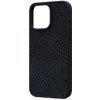 Pouzdro a kryt na mobilní telefon Pouzdro Njord Salmon Leather Magsafe Case iPhone 15 Pro Max černé