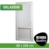 Venkovní dveře SKLADOVÁ-OKNA REHAU Smartline+ Bílá 88 x 208 cm levé