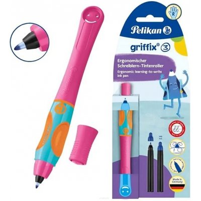 Atramentový roller Griffix 3, ružová, pravák, blister - Herlitz – Sleviste.cz
