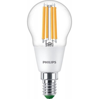 Philips LED žárovka LED Koule E14 P45 2.3W = 40W 485lm 2700K Teplá bílá Filament Ultra Efficient PHSUE0305 – Zboží Mobilmania