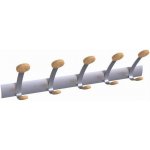 Věšák 5 dřevěných háčků ALBA – Zboží Mobilmania