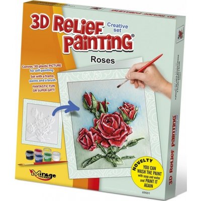 MIRAGE HOBBY Kreativní sada 3D malování Relief Painting: Růže – Zbozi.Blesk.cz