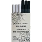 Artmagico sada černá a bílá 2-3 mm 80159 – Zboží Mobilmania
